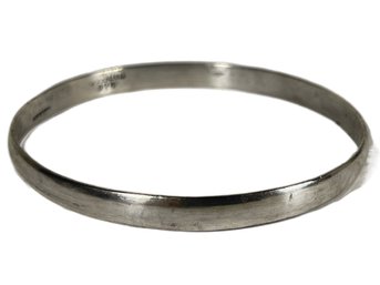 Plain Sterling Silver Bangle Bracelet