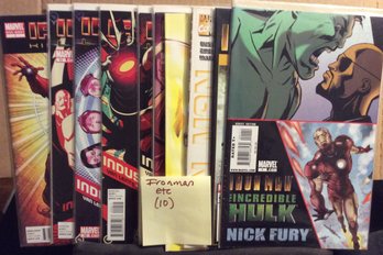 Lot Of 10 Marvel Iron Man Comic Books - L