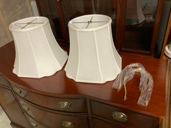 Pair Of Silk Lamp Shades