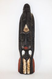 African Wood Carving Wall Hanging