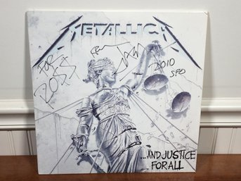 Awesome Signed Metallica LP Album Cover - Signed SFO 2010 - Not Sure Who Signed The Cover - Very Cool !