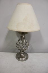 Very Pretty 18' Silver Table Lamps