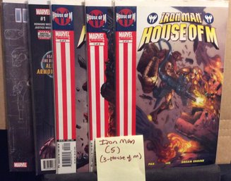 Lot Of 5 Marvel Iron Man / House Of M Comic Books - L