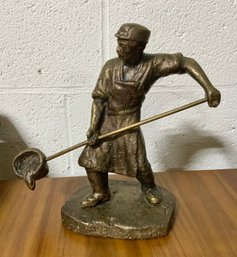 Vintage Bronze Foundry Figurine