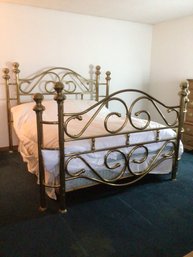 Gorgeous Queen Antique Brass Bed FRAME