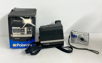 Polaroid Sun 600 LMS & Olympus FE-210 Camera