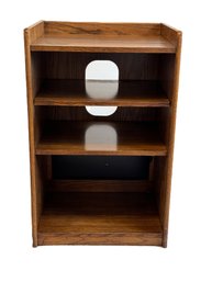 Wooden TV/ Audio Cabinet With 3 Shelves For Entertainment Accessories