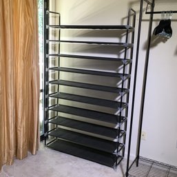 Awesome Ten (10) Tier Shoe Rack Can Hold Up To 50 Pairs (YES ! FIFTY PAIRS) - Very Sturdy - VERY NICE RACK !