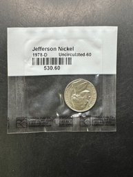 1978-D Uncirculated Jefferson Nickel In Littleton Package