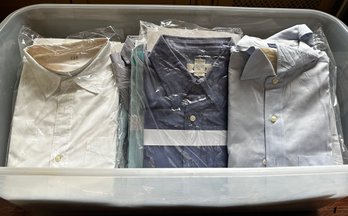 Over 25 Men's New Or Freshly Dry Cleaned Dress Shirts By Ralph Lauren, Izod, Club Room & More, Mostly Medium