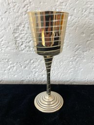 Elegant Gold Tone Wine Goblet