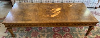 Burl Top Vintage Coffee Table