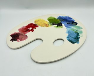 NYC Fishs Eddy Ceramic Paint Palette Charcuterie Tray