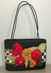 Authentic And Beautiful MACKENZIE CHILDS Poppies Tote