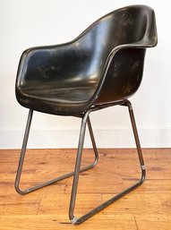 A Molded Fiberglass And Steel Arm Chair By Timothy Oulton, Signed On Base