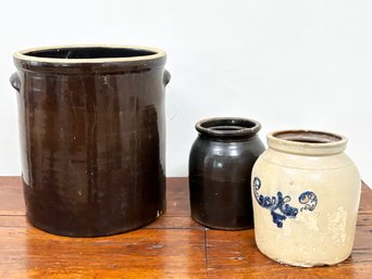 Antique Crockery - Medium And Small