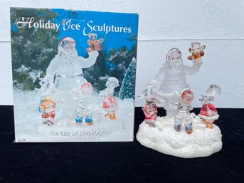 Holiday Ice Sculptures- The Gift Of Believing