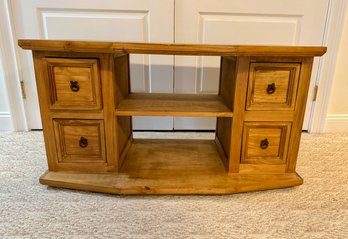 Wooden  Four Drawer - TV Stand Cabinet - Marked Com 30