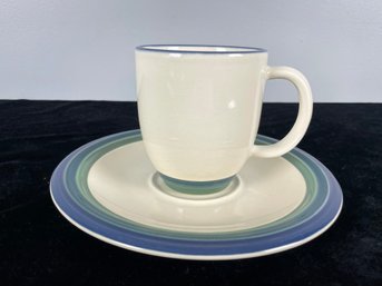 Pfaltzgraff Ocean Breeze Mug And Saucer Set