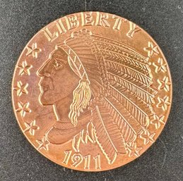 One AVDP Ounce Fine Copper Round