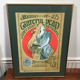 Genuine Vintage GRATEFUL DEAD Poster - Quicksilver Messenger Service - AVALON BALLROOM - Very Nice Piece