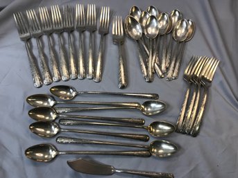 Partial TOWLE Sterling Silver Flatware Set 38.33 OZT - 36 Pieces Total - Candlelight Pattern - Monogrammed