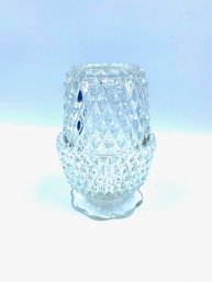 Vintage Diamond Point Fairy Lantern By Indiana Glass