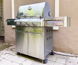 A Weber Summit Natural Gas Grill - With Aluminum Grates