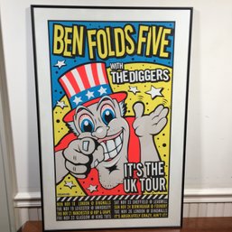 RARE 1996 British Market BEN FOLDS FIVE Tour Poster - The Diggers -  UK Tour - Uncle Charlie 1996 - NICE !