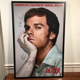 Very Nice Signed DEXTER TV Series Poster - SHOWTIME (2006-2013) Custom Matte Black - Very Nice Postr