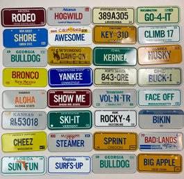 Post Cereal License Plates