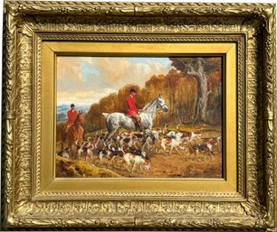 A Late 19th-Early 20th Century Oil On Canvas Sporting Scene By John Sanderson Wells (English, 19th-20th C)