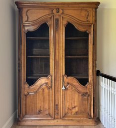 An Early19th Century French Provincial Cabinet -Boiserie And Chicken Wire Doors -Bring Provence To Your Home!