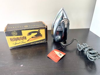 Vintage General Electric Visualizer Speed Iron, Model F43 In Original Box