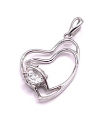 Lovely Sterling Silver Heart Shaped Pedant