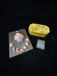 Richard Plaque And Trinket Box