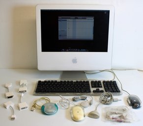 Vintage IMac G5 PowerMac8,2 2 GHz  W/ 1 GB Memory Mac OS X.5.8 Installed Matshita DVD-R Reads & Writes CD/DVDs