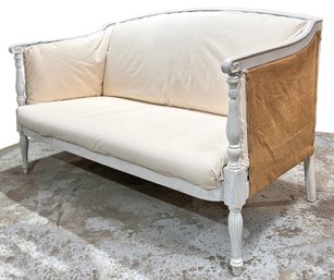 An Antique Directoire Causeuse - An Upholstery Project