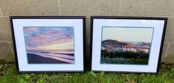 Pair William Bell Framed Photos ~ Seascapes ~ Signed & Numbered