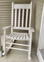 White Painted Porch Rocking Chair