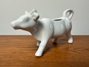 Vintage Large White Ceramic Cow Creamer