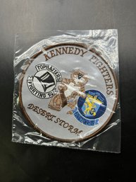 Kennedy Fighters Desert Storm Collectible Patch Sealed