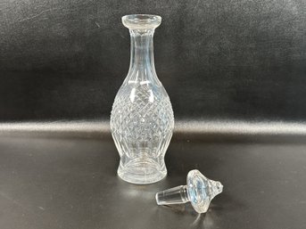 A Sparkling Cut Crystal Decanter With Stopper