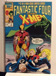 1986 Marvel Comics Fantastic Four Versus The X-Men #2 - L