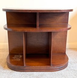 Vintage Short, Wooden Book/ Record Cabinet