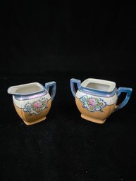 Opalized Creamer And Sugar Set