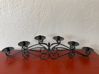 Wrought Iron Candelabra 6 Taper Candles