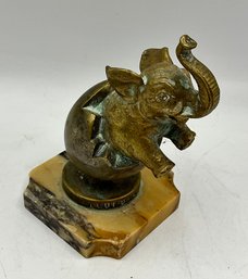 LOEUF DELEPHANT Hood Ornament On Marble Base ~ DEPOSE ~