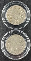 Lot Of 2 Buffalo Nickels 1937, 1937-D