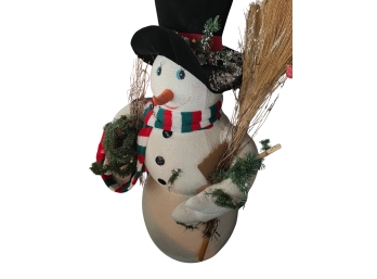 Large Decorative Holiday 'let It Snow' Snowman